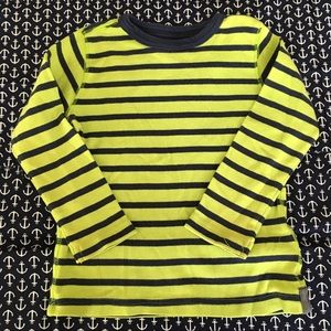 ⭐️Lime Green & Navy Blue Striped Crew Neck Shirt